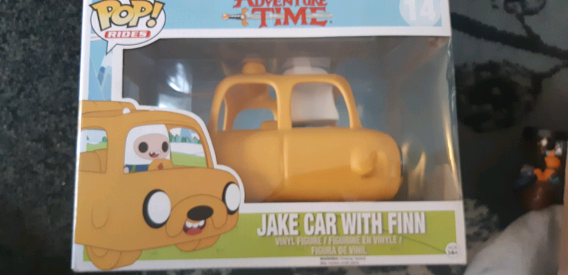 jake car with finn pop